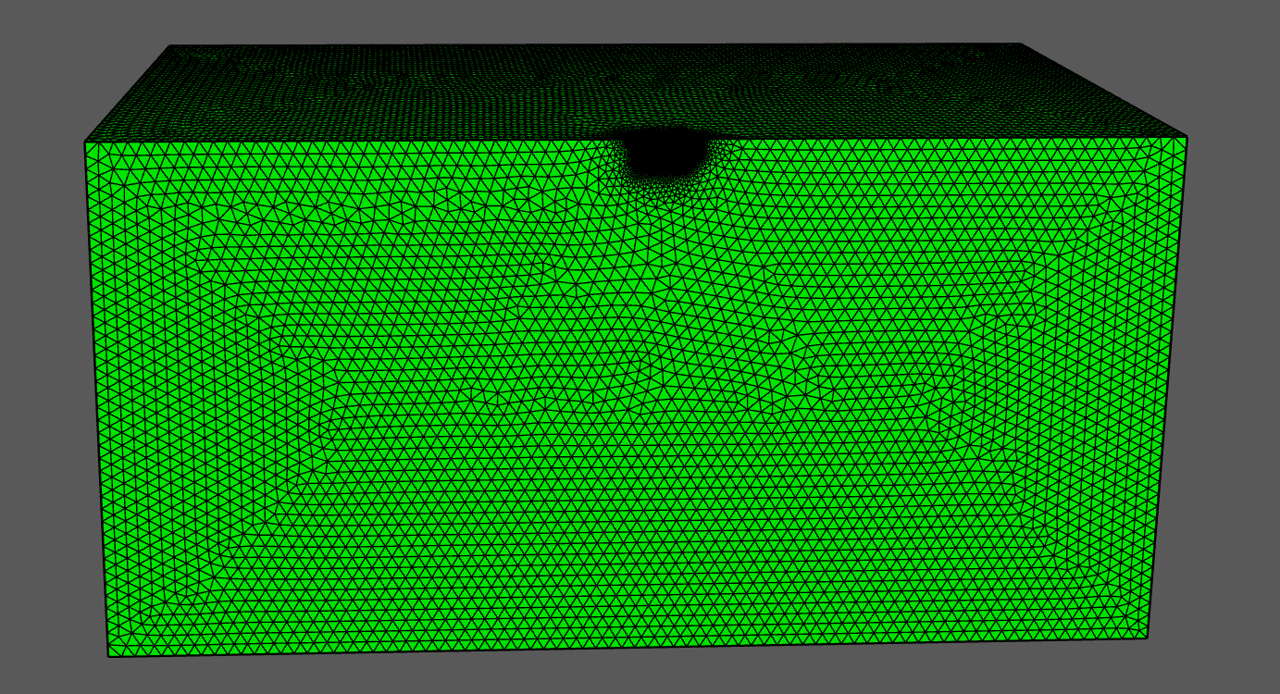 密メッシュ 全体